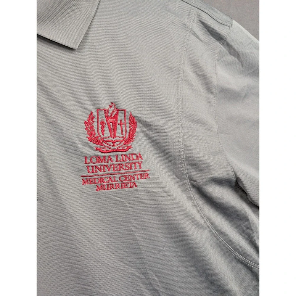 Sport-Tek Mens Loma Linda University Medical Center Polo Shirt  Gray‎ L